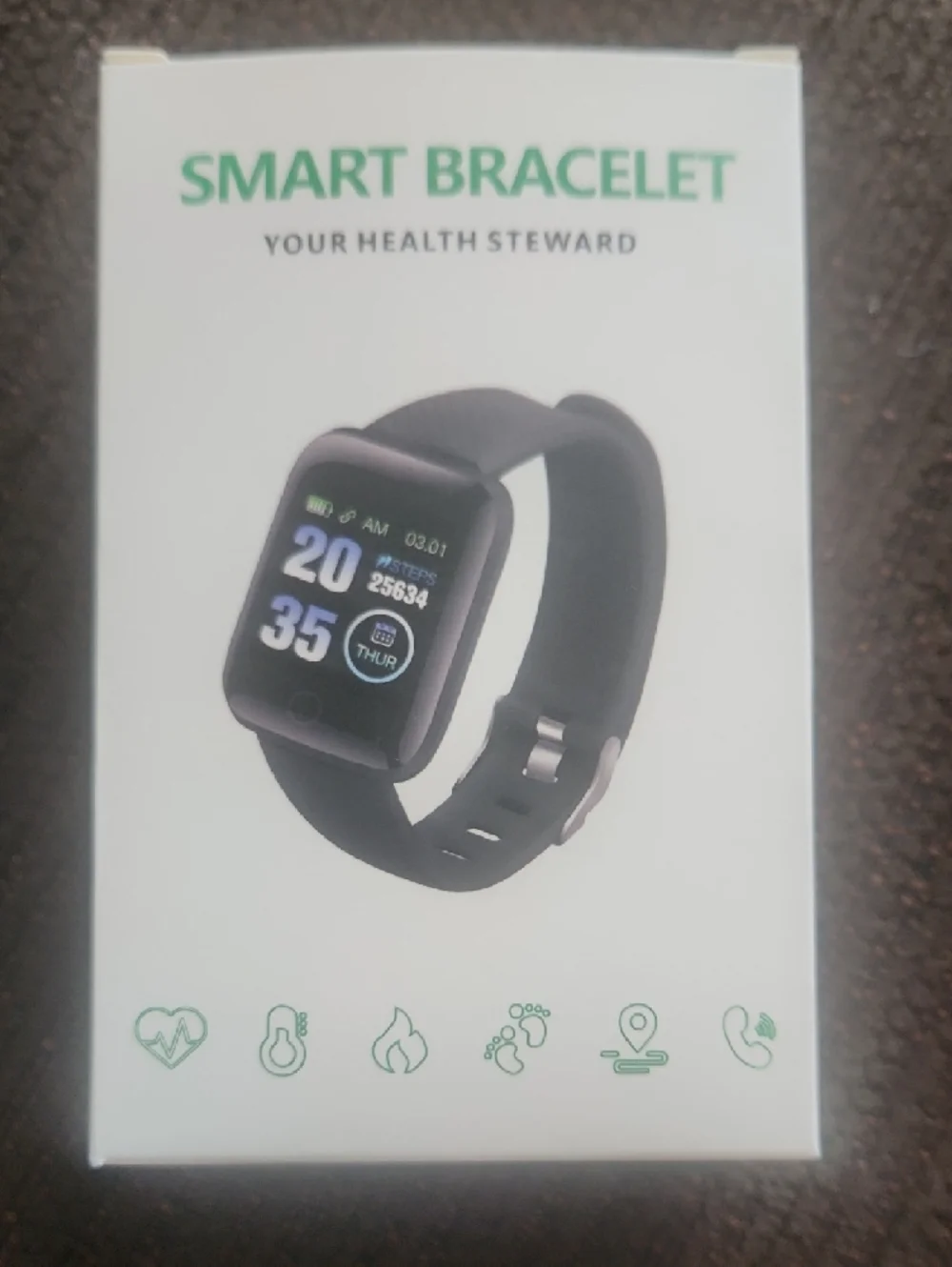 Smart Bracelet Fitness Tracker - Aqua